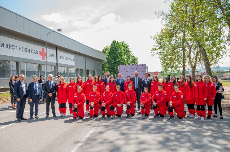 Svečano otvorena hala Crvenog krsta u Industrijskom parku Pobeda. Donacija vredna million evra